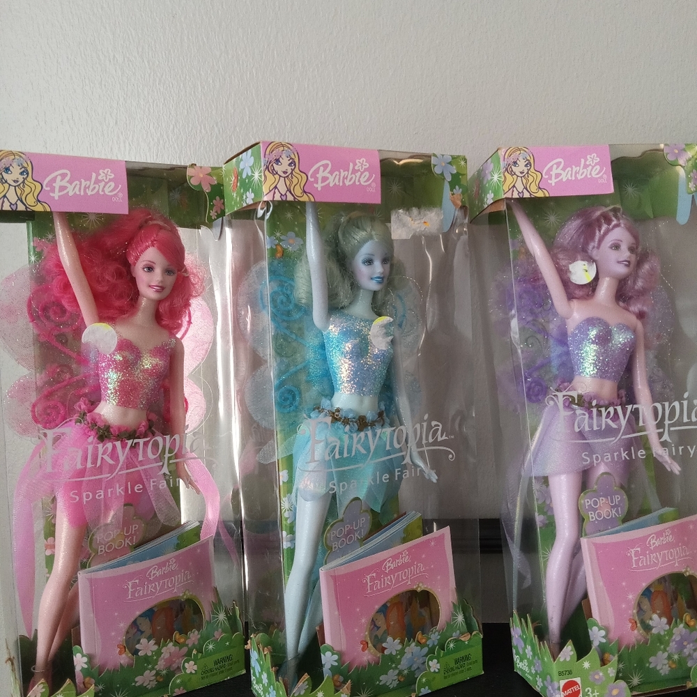 A fairy Barbie doll comes with a book